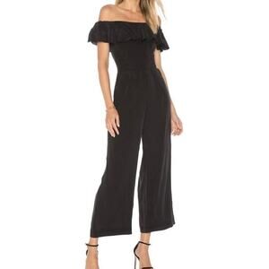 L'Agence Silk Off the Shoulder Jumpsuit Size 2